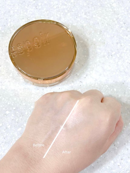 プロテーラービーグロウクッション ニュークラス/espoir/クッションファンデーションを使ったクチコミ(5枚目)