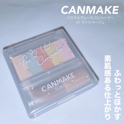 パステルヴェールコンシーラー/キャンメイク/パレットコンシーラーを使ったクチコミ(1枚目)