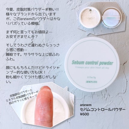 アニューム セバム コントロール パウダー/saat insight/ルースパウダーを使ったクチコミ(2枚目)