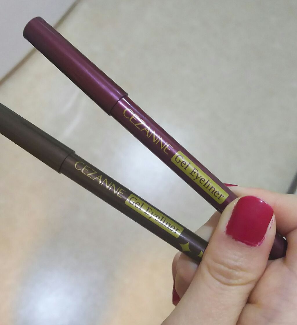 ジェルアイライナー/CEZANNE/ジェルアイライナーを使ったクチコミ（1枚目）