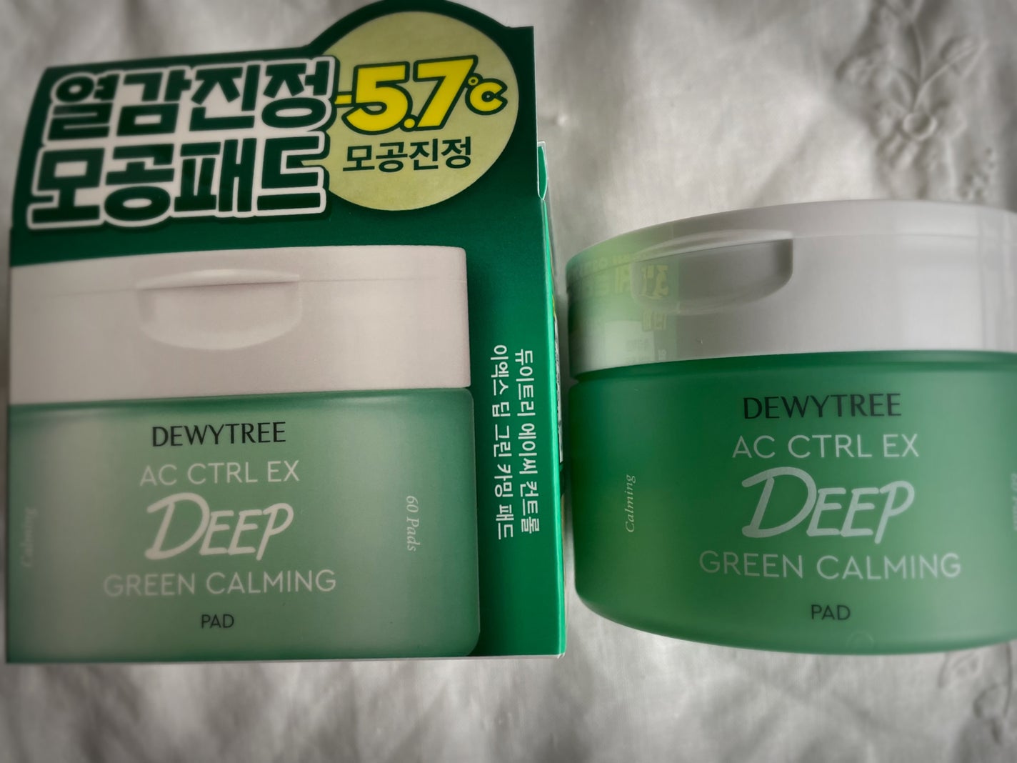 AC コントロール EX ディープ グリーン カーミング パッド 60枚入 /DEWYTREE/トナーパッドを使ったクチコミ(1枚目)