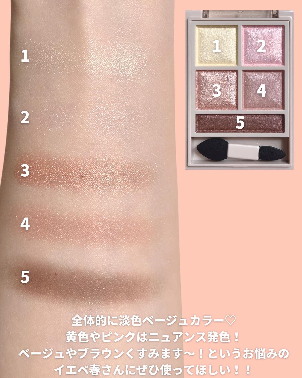 パノラマデザイン アイパレット/Visée/アイシャドウパレットを使ったクチコミ（3枚目）