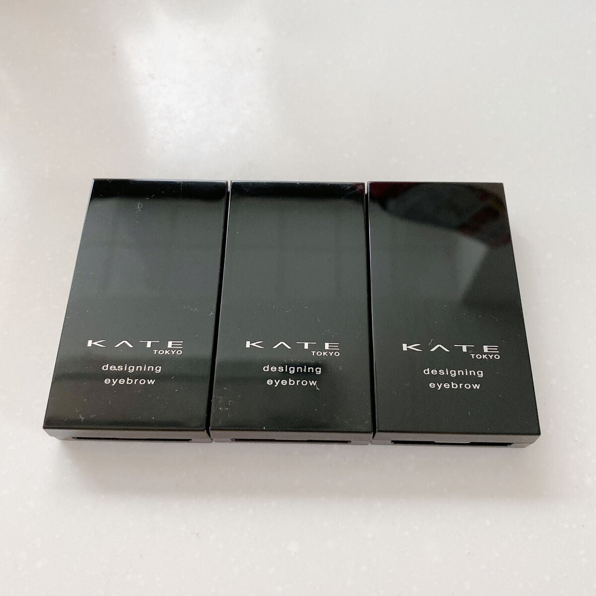 デザイニングアイブロウ3D(デュアルカラー)/KATE/パウダーアイブロウを使ったクチコミ(7枚目)