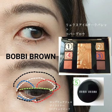 リュクス アイ & チーク パレット/BOBBI BROWN/パウダーアイシャドウを使ったクチコミ（4枚目）