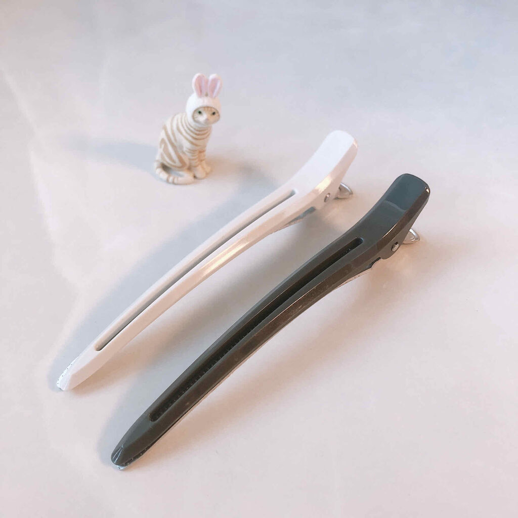 ヘアクリップ・大 グレー/無印良品/ヘアアクセサリーを使ったクチコミ（1枚目）