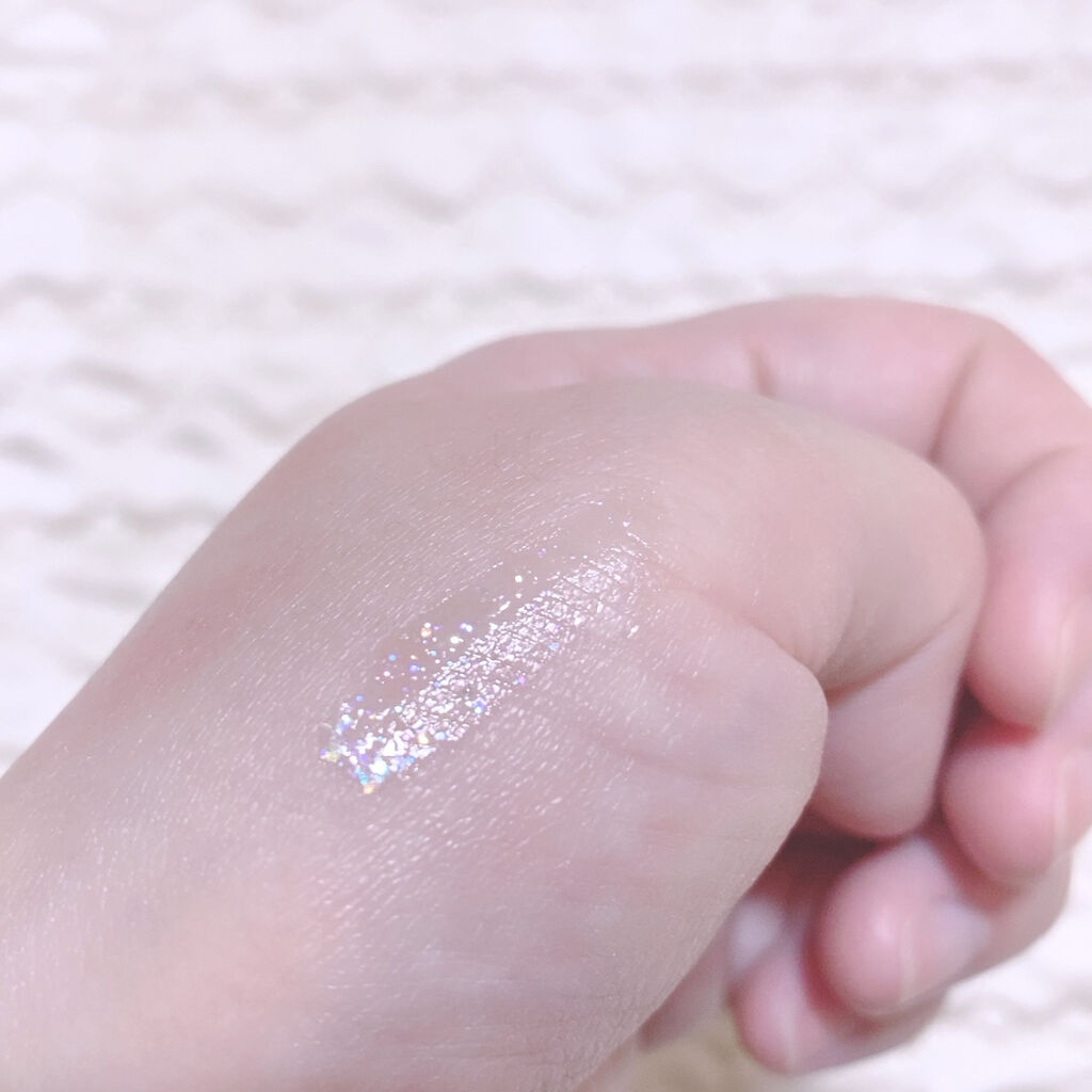 シュガー トゥインクル リキッド グリッター 04 BUBBLE SPARKLING(TETEUM)/PERIPERA/グリッターを使ったクチコミ（3枚目）