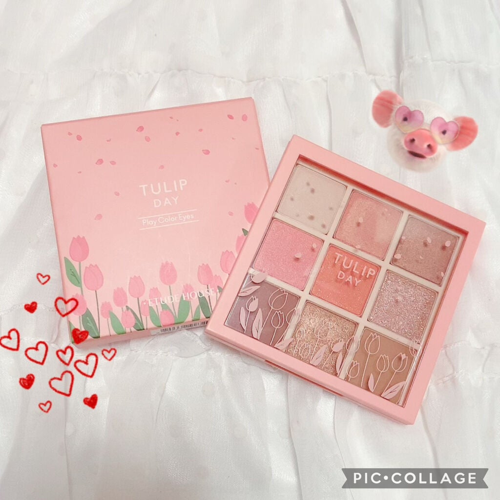 プレイカラーアイズ チューリップデー/ETUDE/アイシャドウパレットを使ったクチコミ(1枚目)