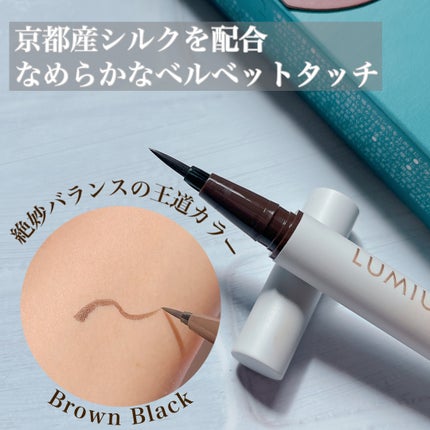 ベルベットライナー/LUMIURGLAS/リキッドアイライナーを使ったクチコミ(2枚目)