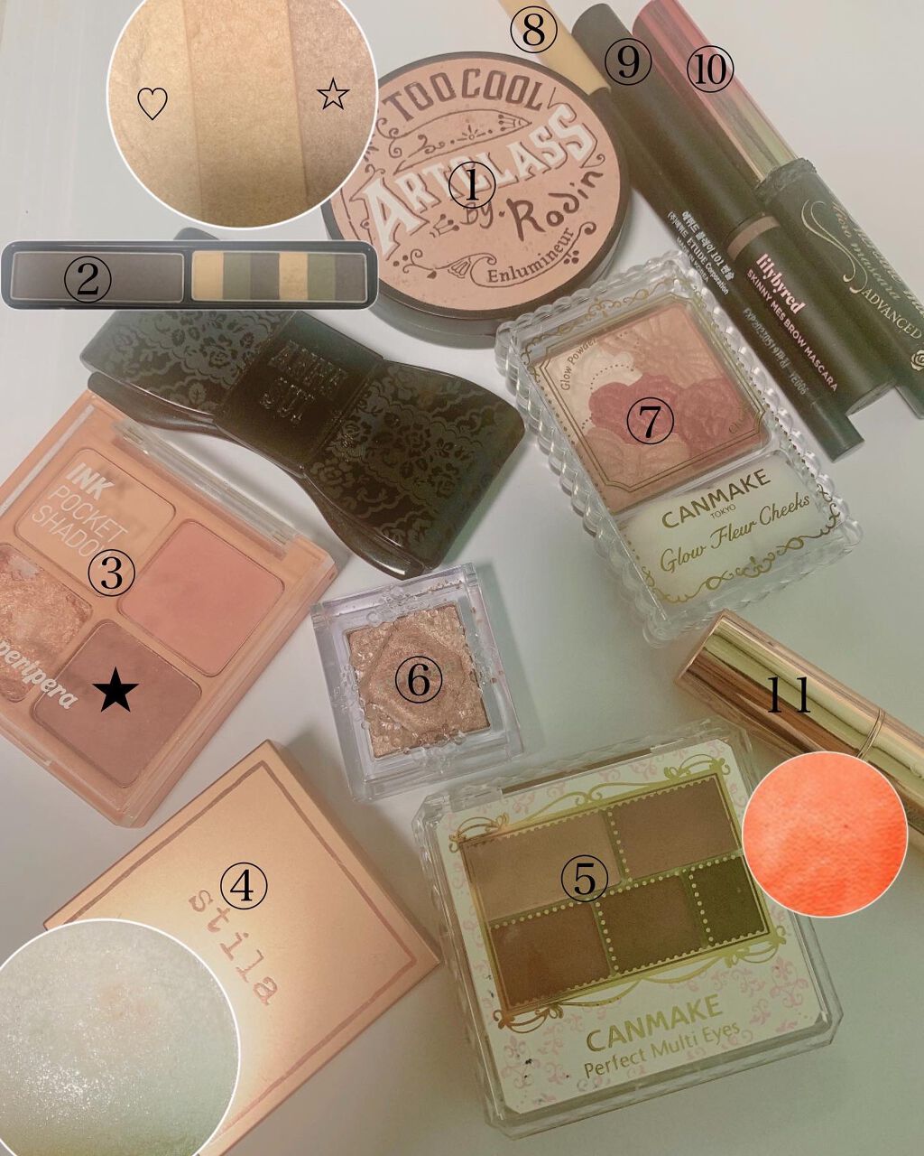 ペリペラ インク ポケット シャドウ パレット 01 MY LITTLE REDBEAN/PERIPERA/アイシャドウパレットを使ったクチコミ（1枚目）