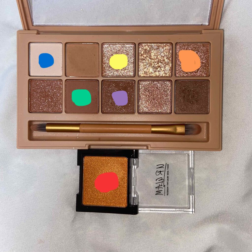 UR GLAM POWDER EYESHADOW/U R GLAM/単色アイシャドウを使ったクチコミ(3枚目)