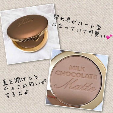 ミルクチョコレート ソレイユ ロングウェア マット ブロンザー/Too Faced/シェーディングを使ったクチコミ（2枚目）