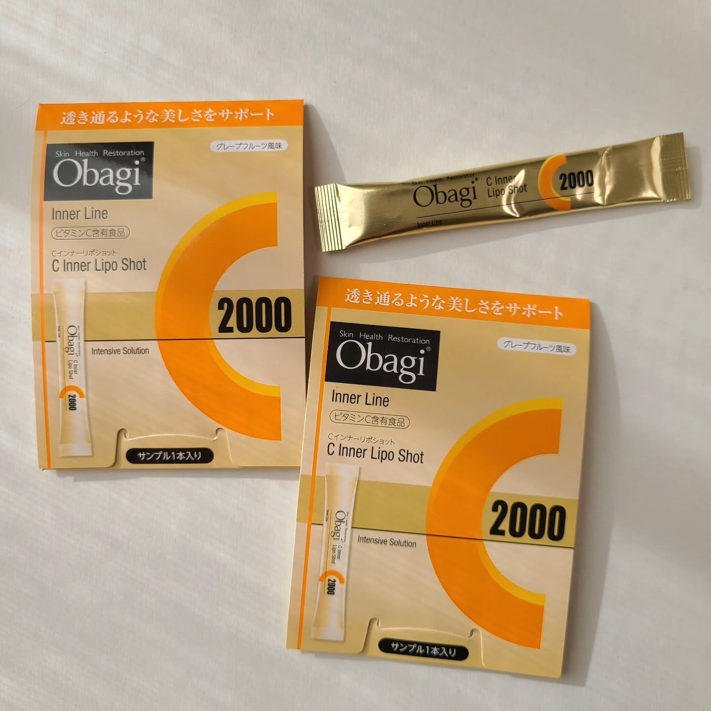 ロート製薬　オバジCインナーリポショット

＼　飲む高濃度ビタミンC　／

⚪顆粒タイプ
⚪ノンカフェイン

くちどけの良い顆粒・グレープフルーツ風味で飲みやすいです🌠

#プロモーション
#ロート製薬から提供いただきました
#rspに参