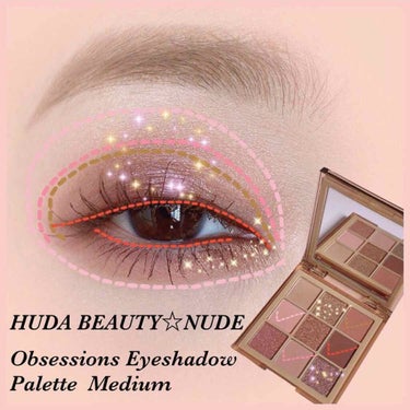 NUDE obsessions /Huda Beauty/パウダーアイシャドウを使ったクチコミ（2枚目）