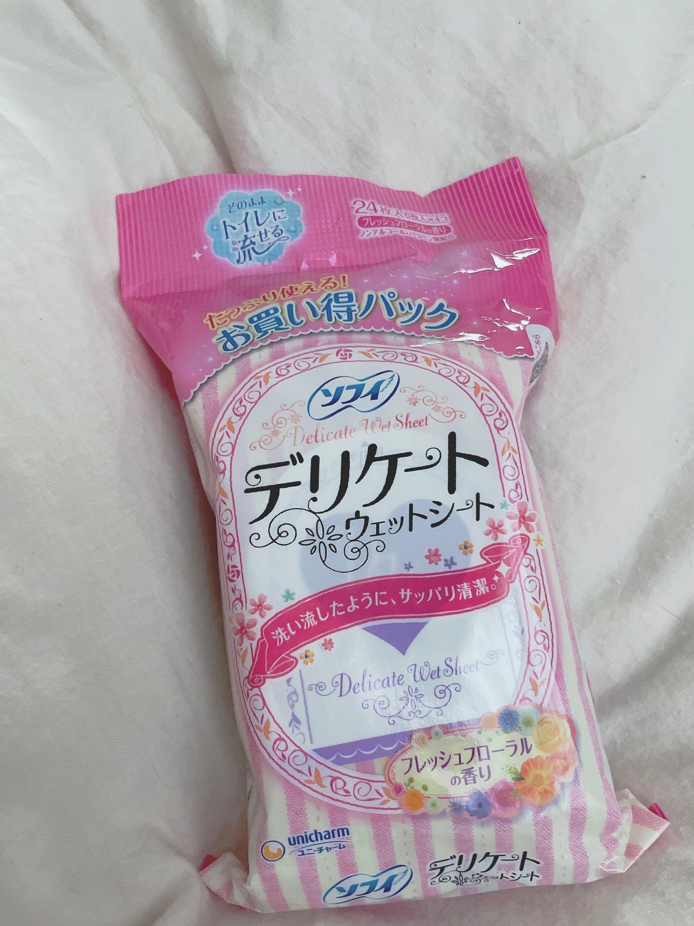 ソフィ デリケートウェットシート フレッシュフローラルの香り/ソフィ/デリケートゾーンケアを使ったクチコミ(1枚目)