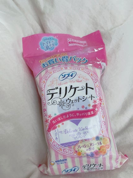 ソフィ デリケートウェットシート フレッシュフローラルの香り/ソフィ/デリケートゾーンケアを使ったクチコミ(1枚目)