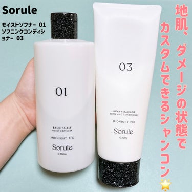 Sorule
🌟モイストソフナー 
      01ベーシックスカルプ　
🌟ソフニングコンディショナー 
      03ヘビーダメージ

ソルレさまからいただきました🫶

ソルレは2/1より全国発売さ