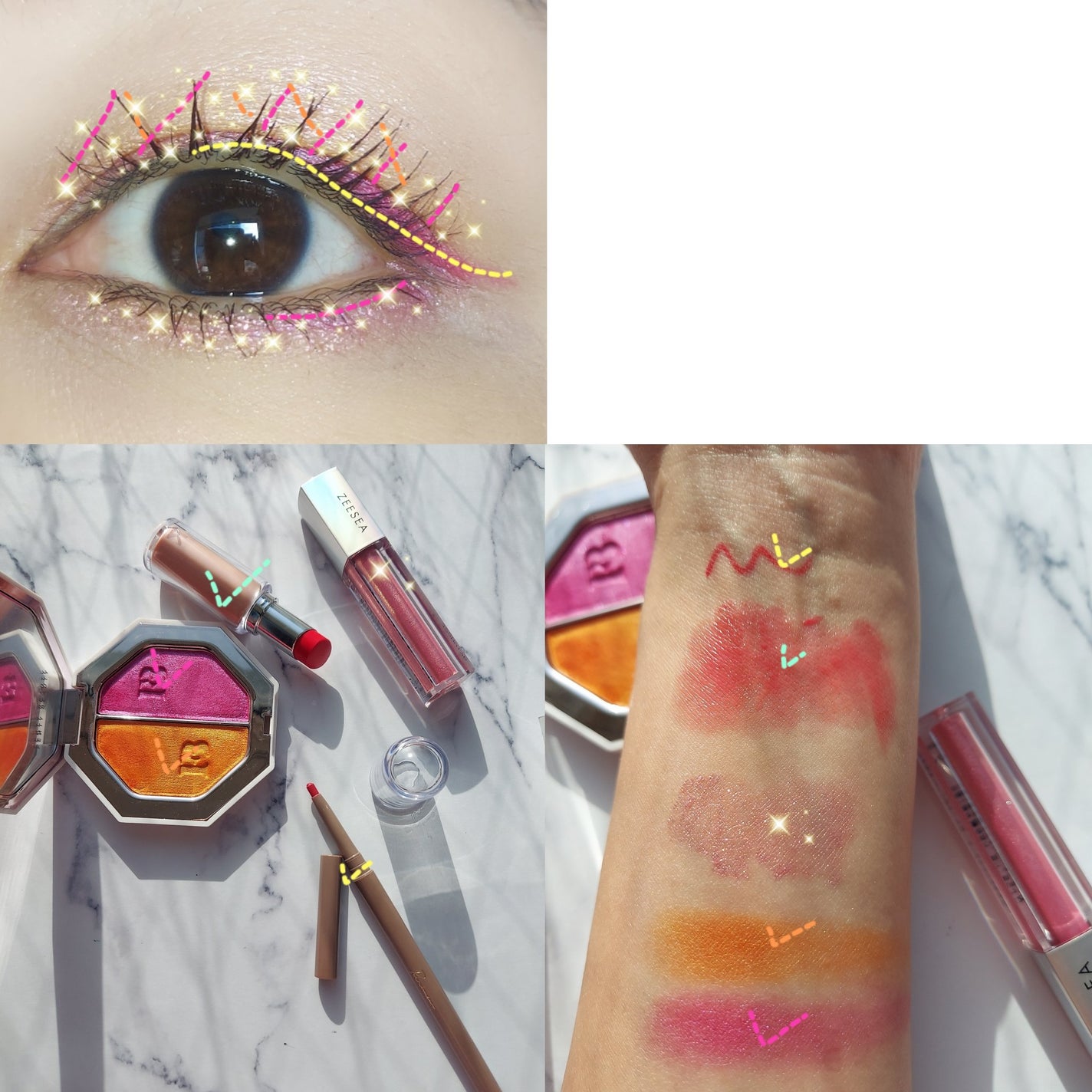 KILLAWATT FREESTYLE HIGHLIGHTER DUO/FENTY BEAUTY BY RIHANNA/パウダーハイライトを使ったクチコミ(9枚目)