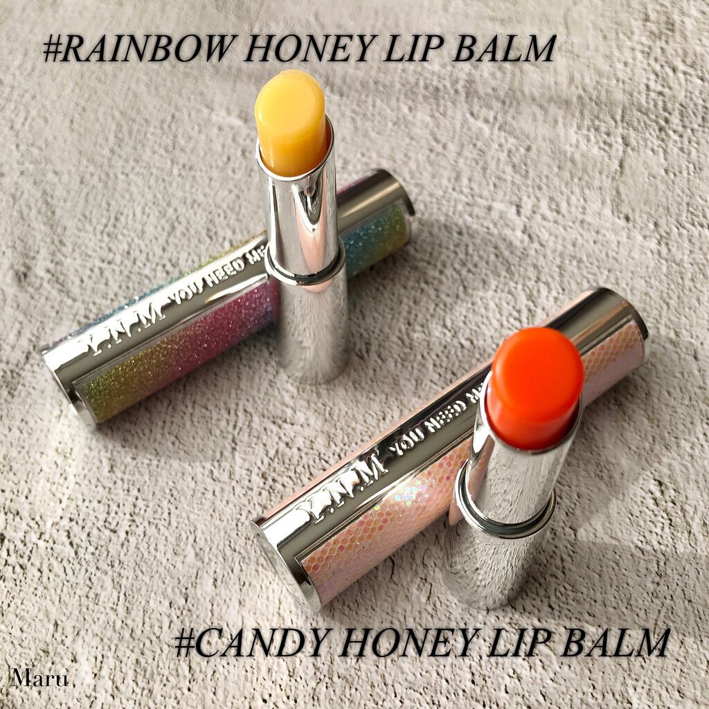 YNM  レインボーハニーリップバーム/YNM/リップバームを使ったクチコミ（2枚目）