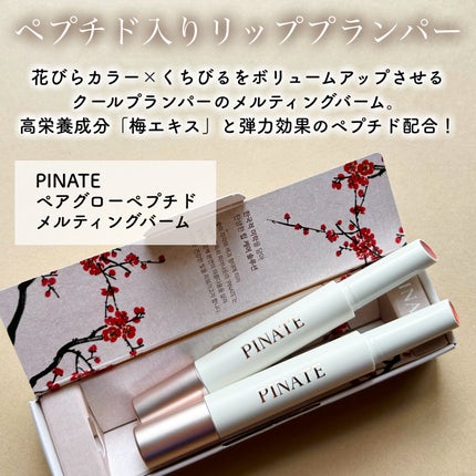 ベアグローペプチドメルティングバーム/PINATE/リップグロスを使ったクチコミ(2枚目)