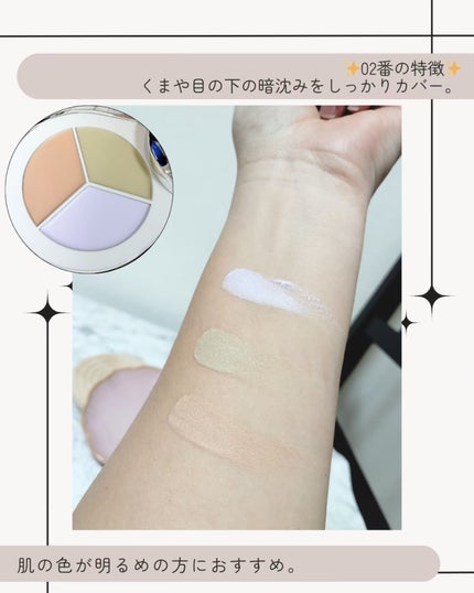 パーフェクトカバー コンシーラーパレット/Dear.A/パレットコンシーラーを使ったクチコミ(4枚目)