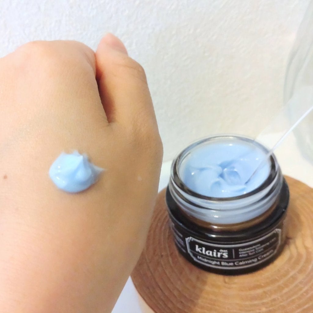 ミッドナイトブルーカーミングクリーム/Klairs/フェイスクリームを使ったクチコミ(4枚目)