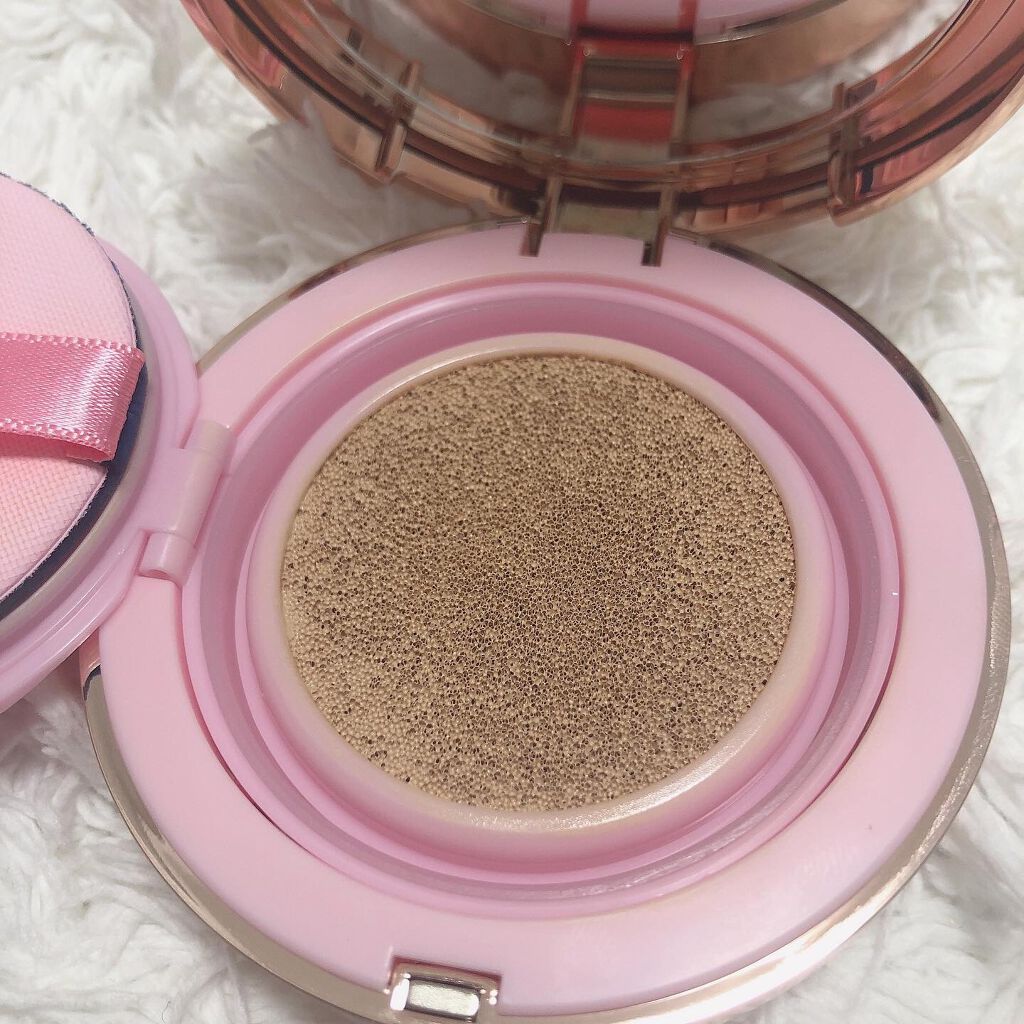 ピンクティーツリーカバークッション/APLIN/クッションファンデーションを使ったクチコミ(3枚目)