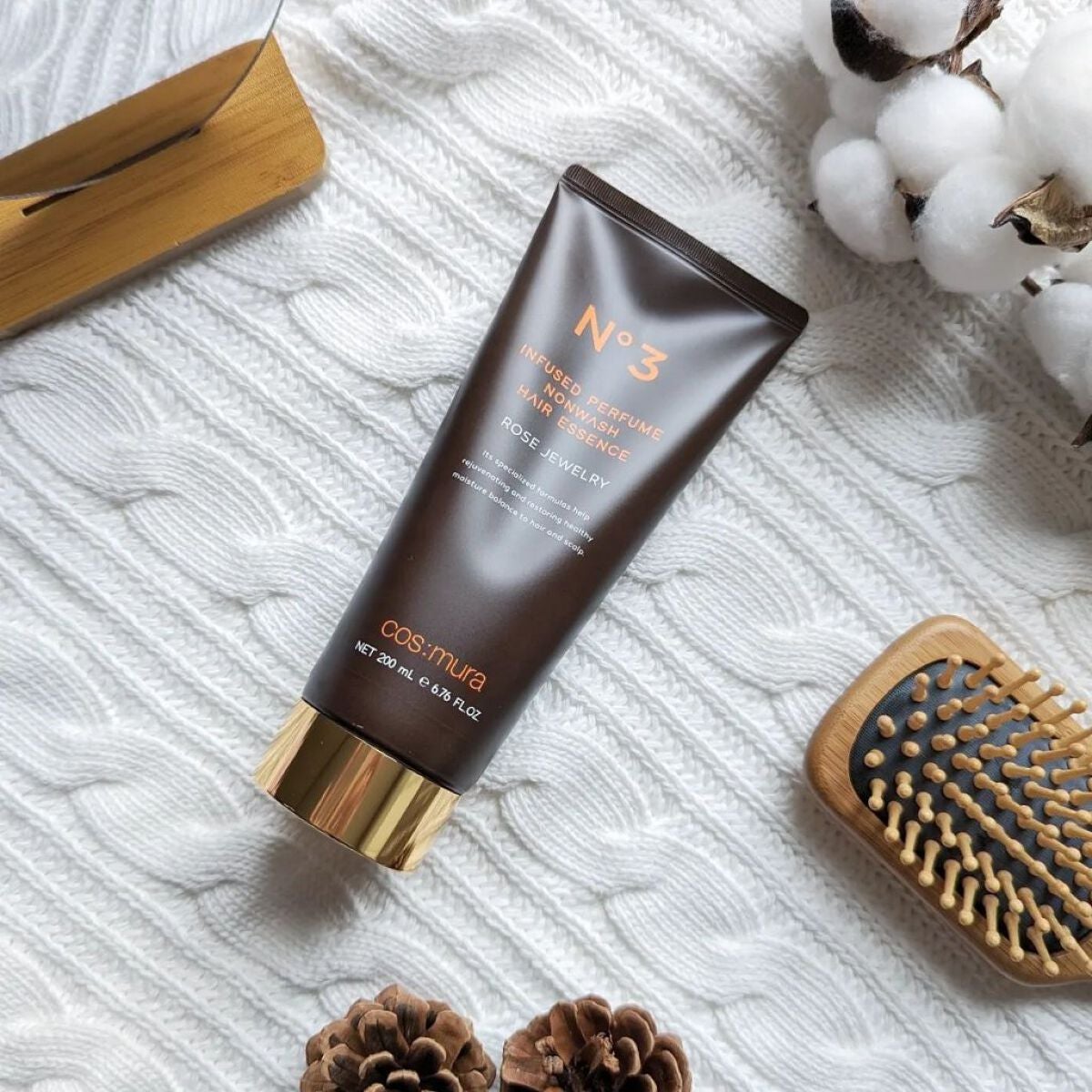 インフューズドパフュームノンウォッシュヘアエッセンス/cos:mura/洗い流すヘアトリートメントを使ったクチコミ(1枚目)
