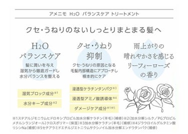 H2O バランスケア シャンプー／トリートメント シャンプー/amenimo(アメニモ)/シャンプー・コンディショナーを使ったクチコミ（2枚目）