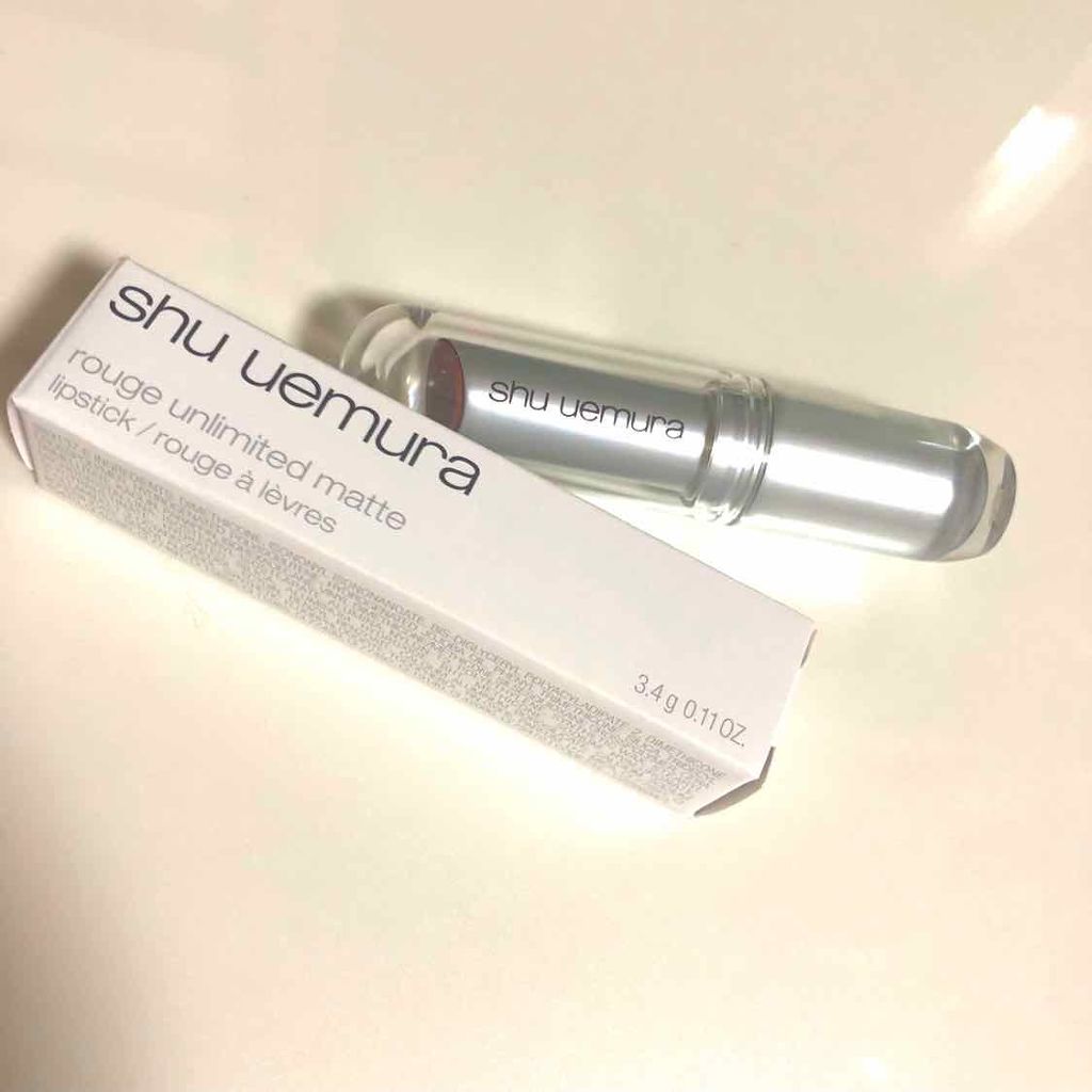 ルージュ アンリミテッド マット/shu uemura/口紅を使ったクチコミ(1枚目)