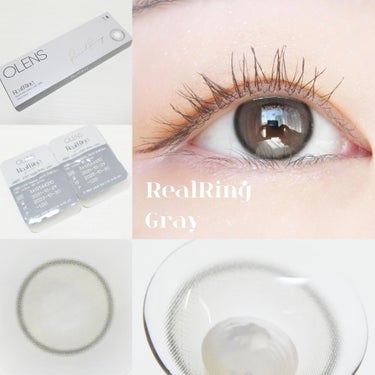 Real Ring 1day グレー/OLENS/ワンデー（１DAY）カラコンを使ったクチコミ（2枚目）