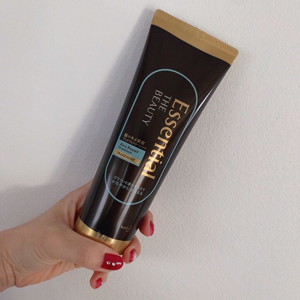 Essential THE BEAUTY 髪のキメ美容プレミアムトリートメント<エアリーリペアプレミアム>/エッセンシャル/洗い流すヘアトリートメントを使ったクチコミ(3枚目)