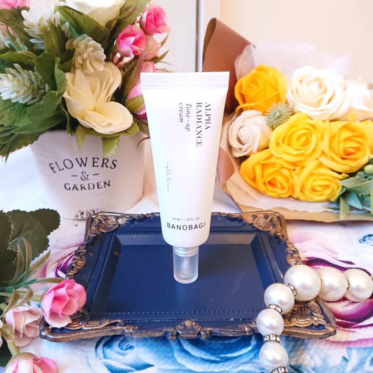 アルファ ラディアンス トーンアップクリーム/BANOBAGI/フェイスクリームを使ったクチコミ（3枚目）