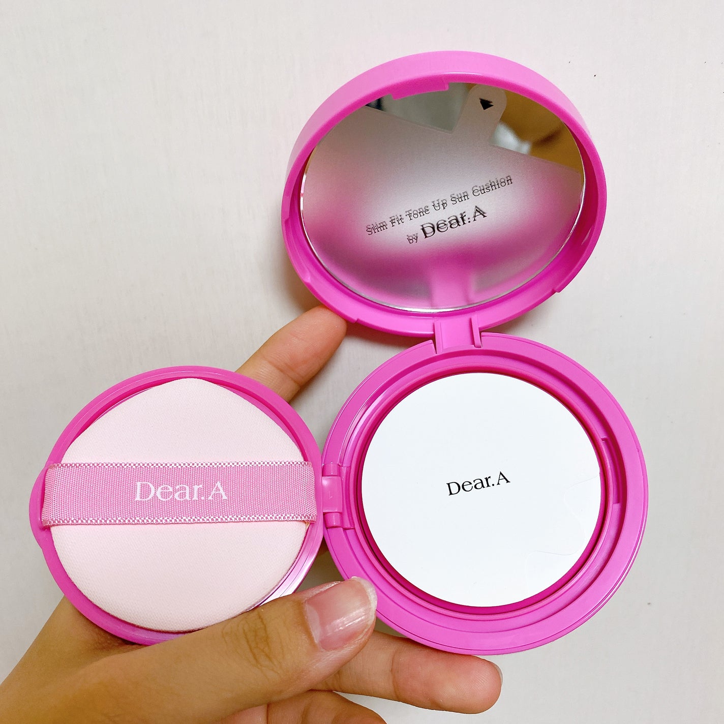 スリムフィットトーンアップサンクッション/Dear.A/日焼け止めローションを使ったクチコミ(3枚目)