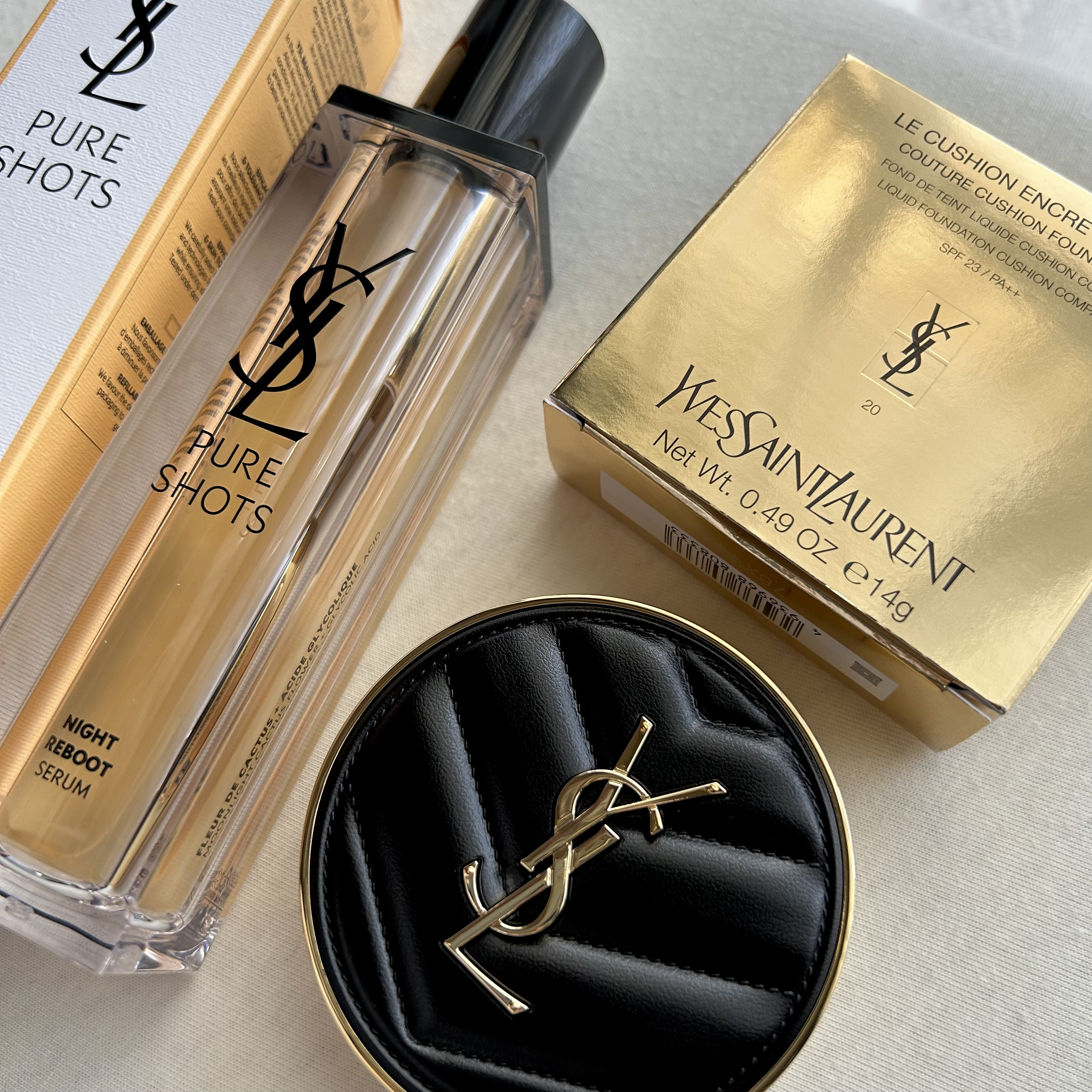 ピュアショット ナイト リチャージセラム/YVES SAINT LAURENT BEAUTE/美容液を使ったクチコミ（2枚目）