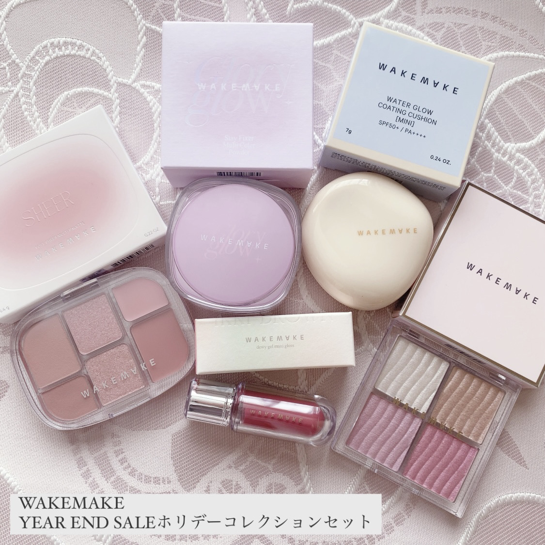 グロウコントゥアリングハイライターパレット/wakemake/パウダーハイライトを使ったクチコミ（1枚目）