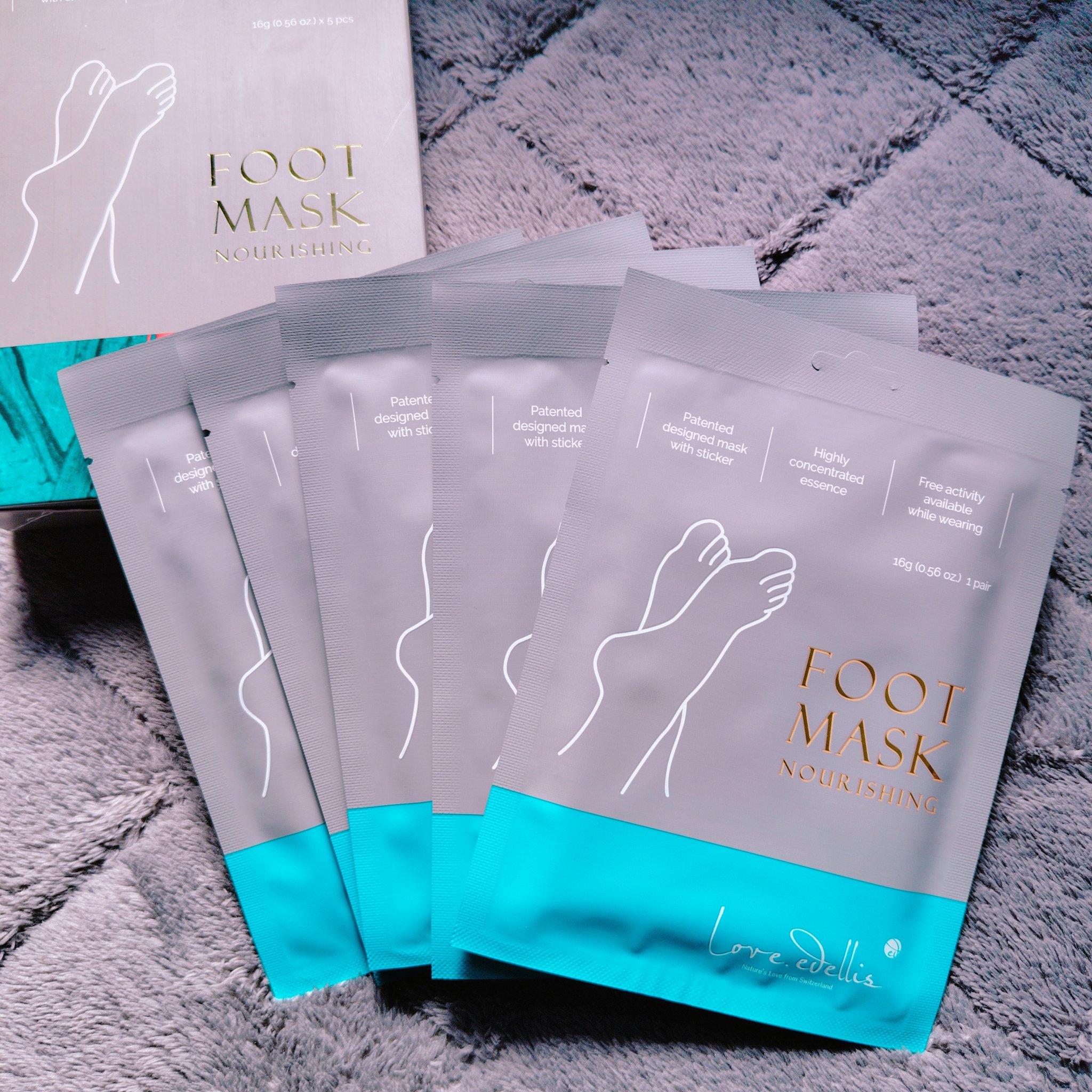 モイストフットパック/ラブエデリス/レッグ・フットケアを使ったクチコミ（2枚目）