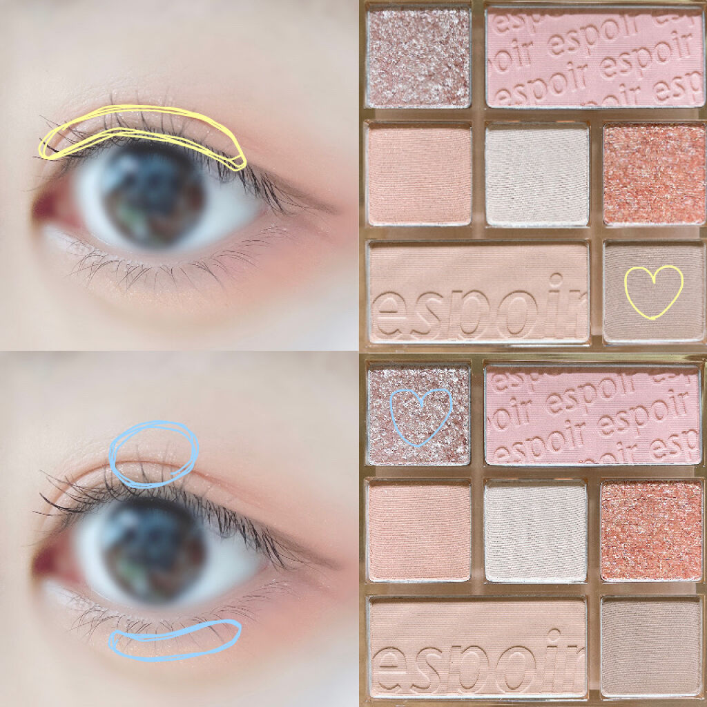 リアルアイパレット/espoir/マルチパレットを使ったクチコミ（3枚目）