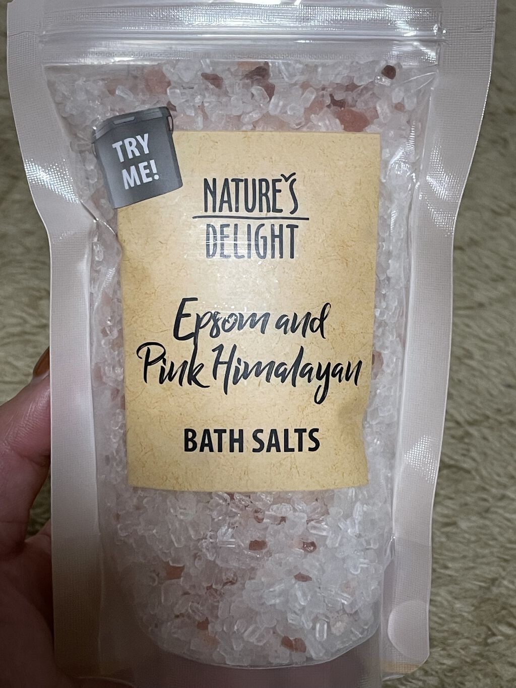 Epsom & Pink Himalayan Bath Salt/Natures Delight/無機塩系入浴剤を使ったクチコミ（1枚目）