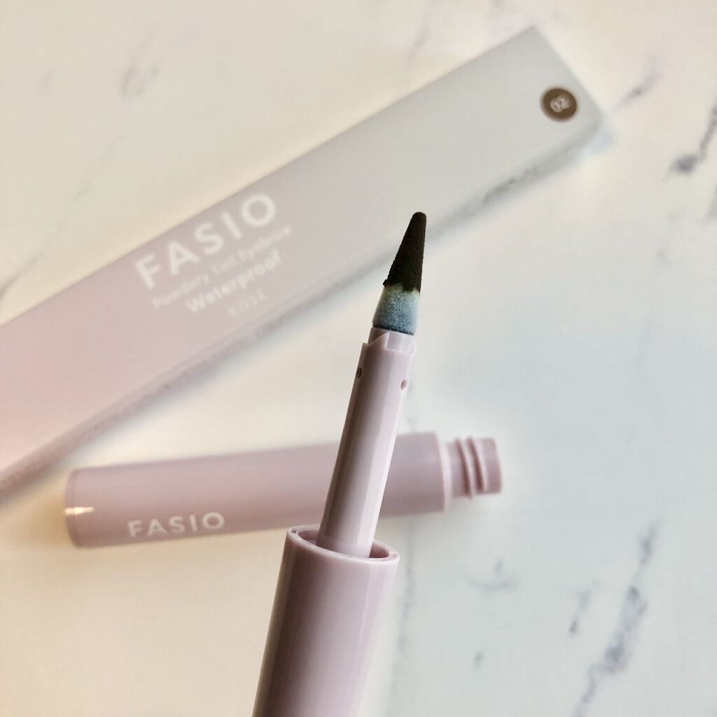 パウダリーティント アイブロウ/FASIO/眉ティントを使ったクチコミ（3枚目）