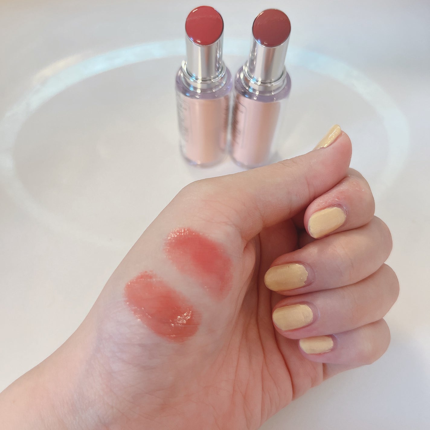 ボンディンググロウリップスティック/Laka/口紅を使ったクチコミ(4枚目)