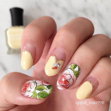 ネイルポリッシュ BUILD ME UP BUTTERCUP（ビルド　ミー　アップ　バターカップ）/Deborah Lippmann(デボラリップマン)/マニキュアを使ったクチコミ（2枚目）