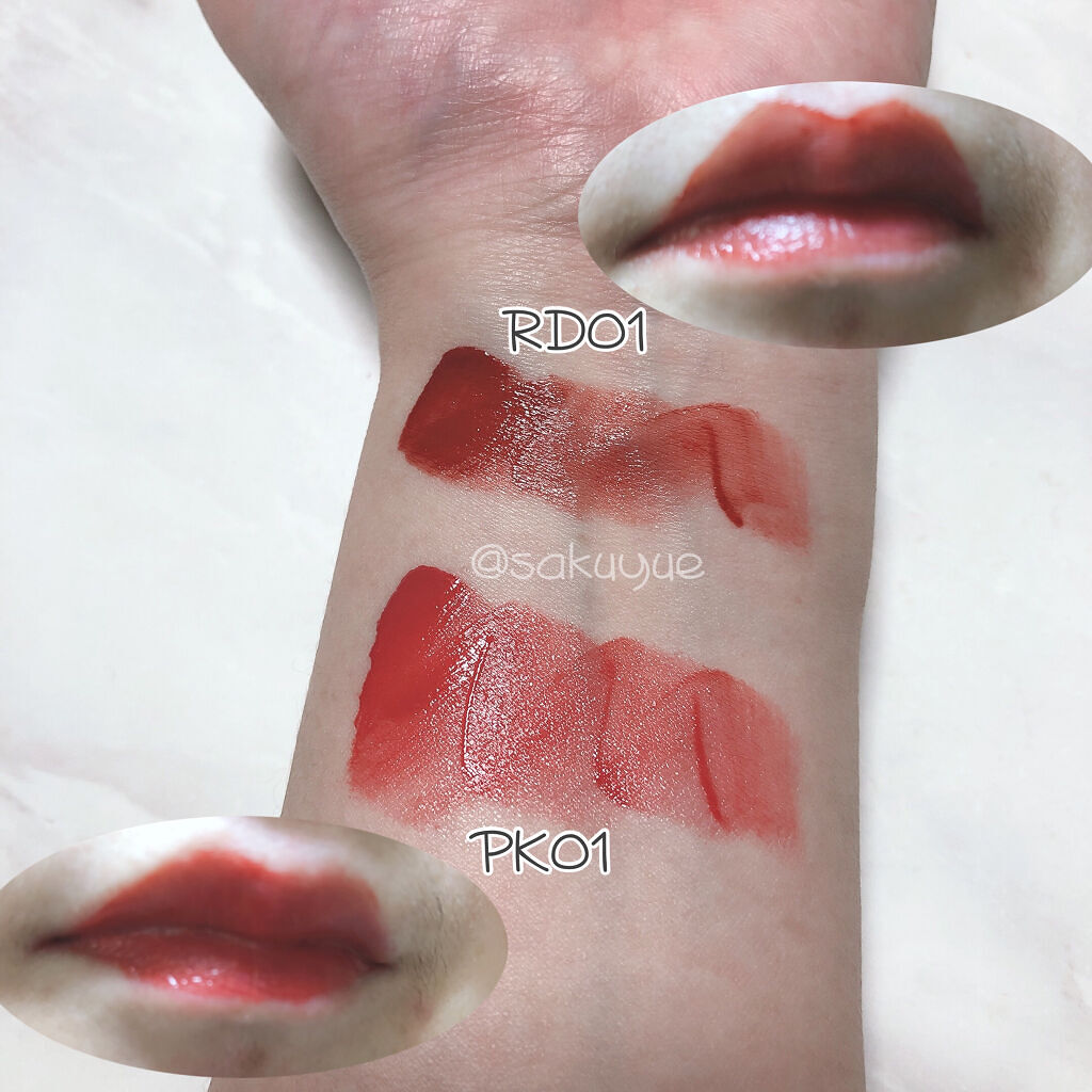 リキッドティントリップ/パラドゥ/リップティントを使ったクチコミ（2枚目）