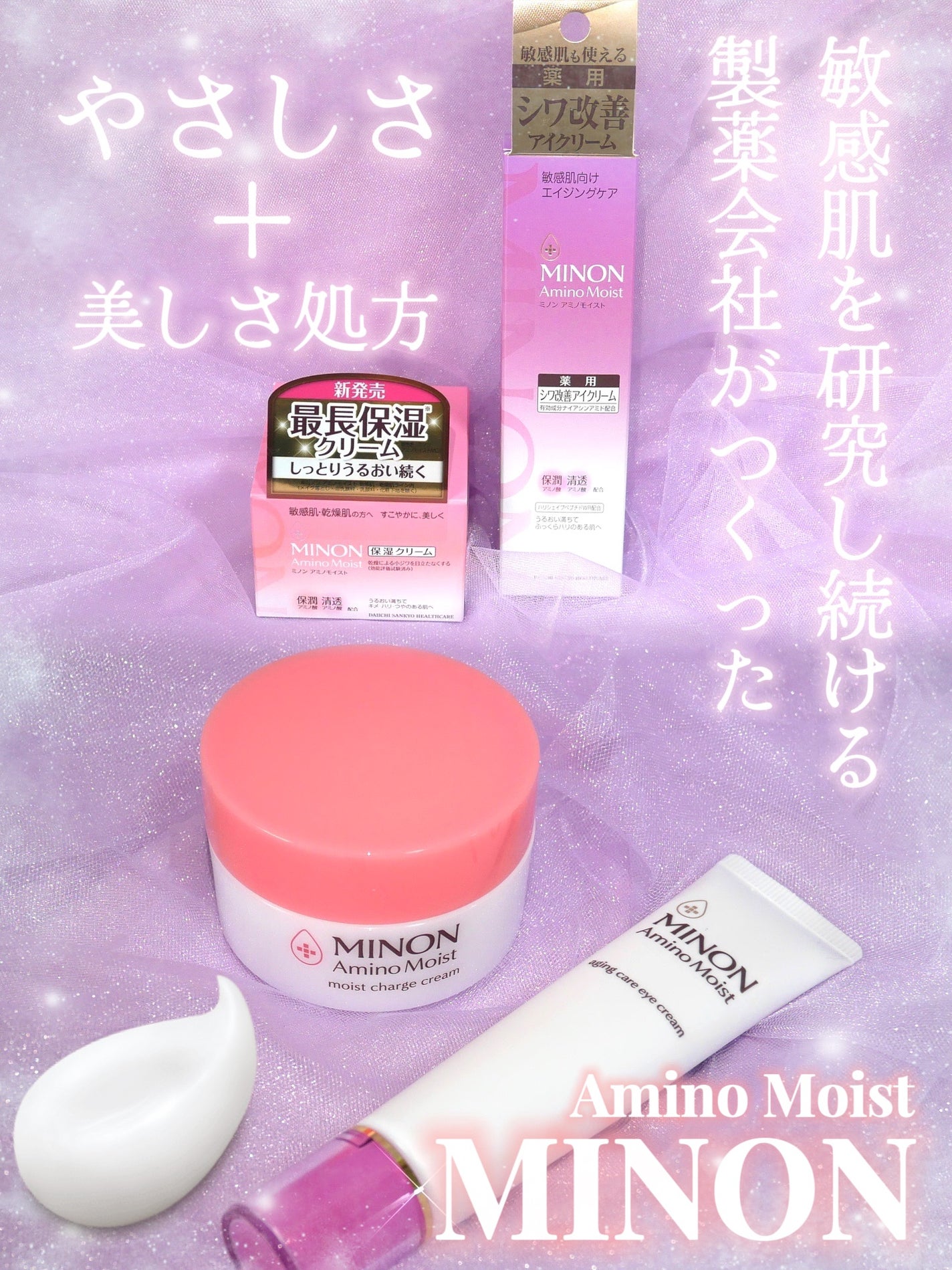 ミノン アミノモイスト モイストチャージ クリーム/ミノン/フェイスクリームを使ったクチコミ(1枚目)