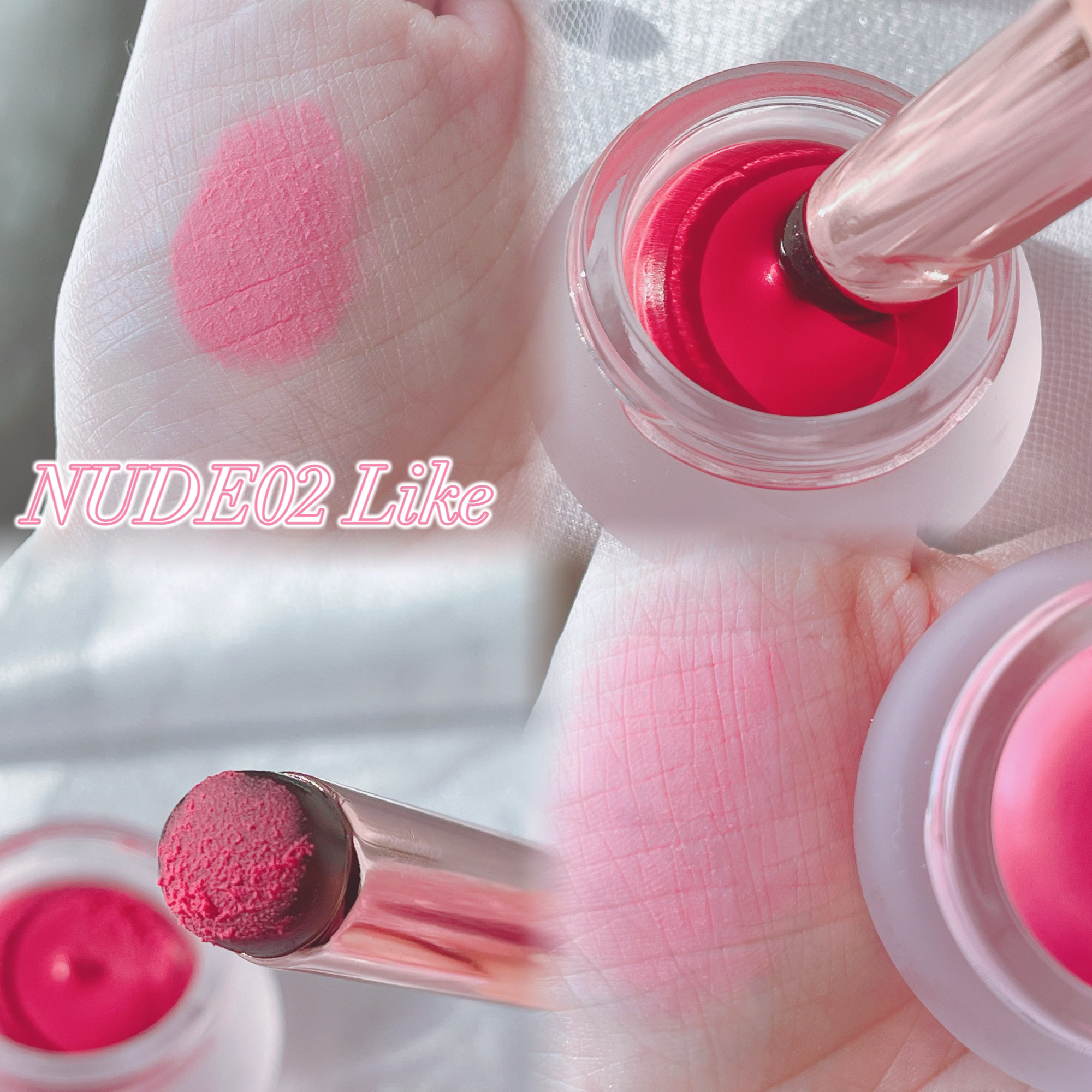 リップアンドチーク ブラーリープリンポット/fwee/口紅を使ったクチコミ（2枚目）