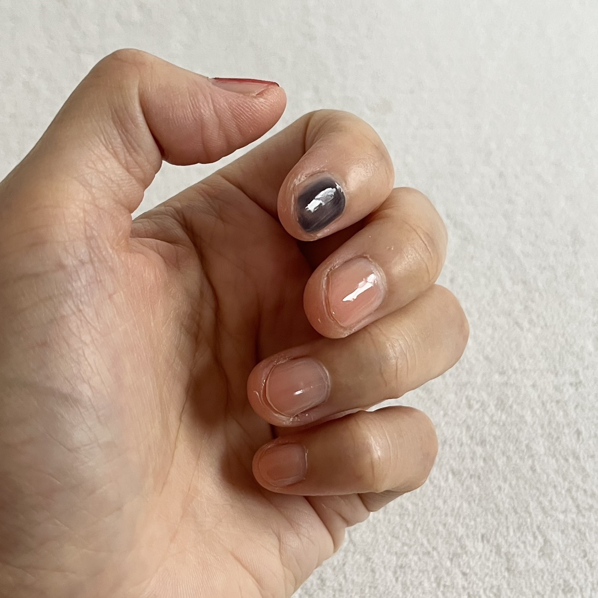 グロッシーコート/スキューズミー/オールインワンネイルを使ったクチコミ（3枚目）