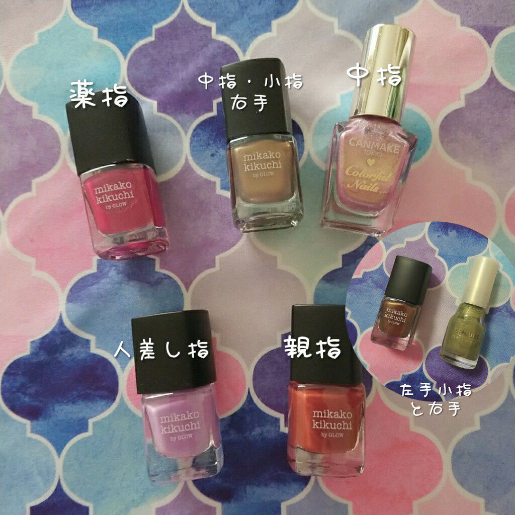 カラフルネイルズ/キャンメイク/マニキュアを使ったクチコミ（3枚目）