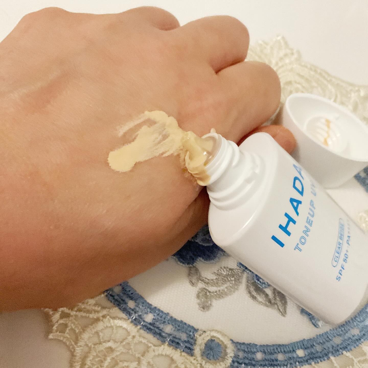 薬用フェイスプロテクトUV ミルク/IHADA/日焼け止めミルクを使ったクチコミ（3枚目）