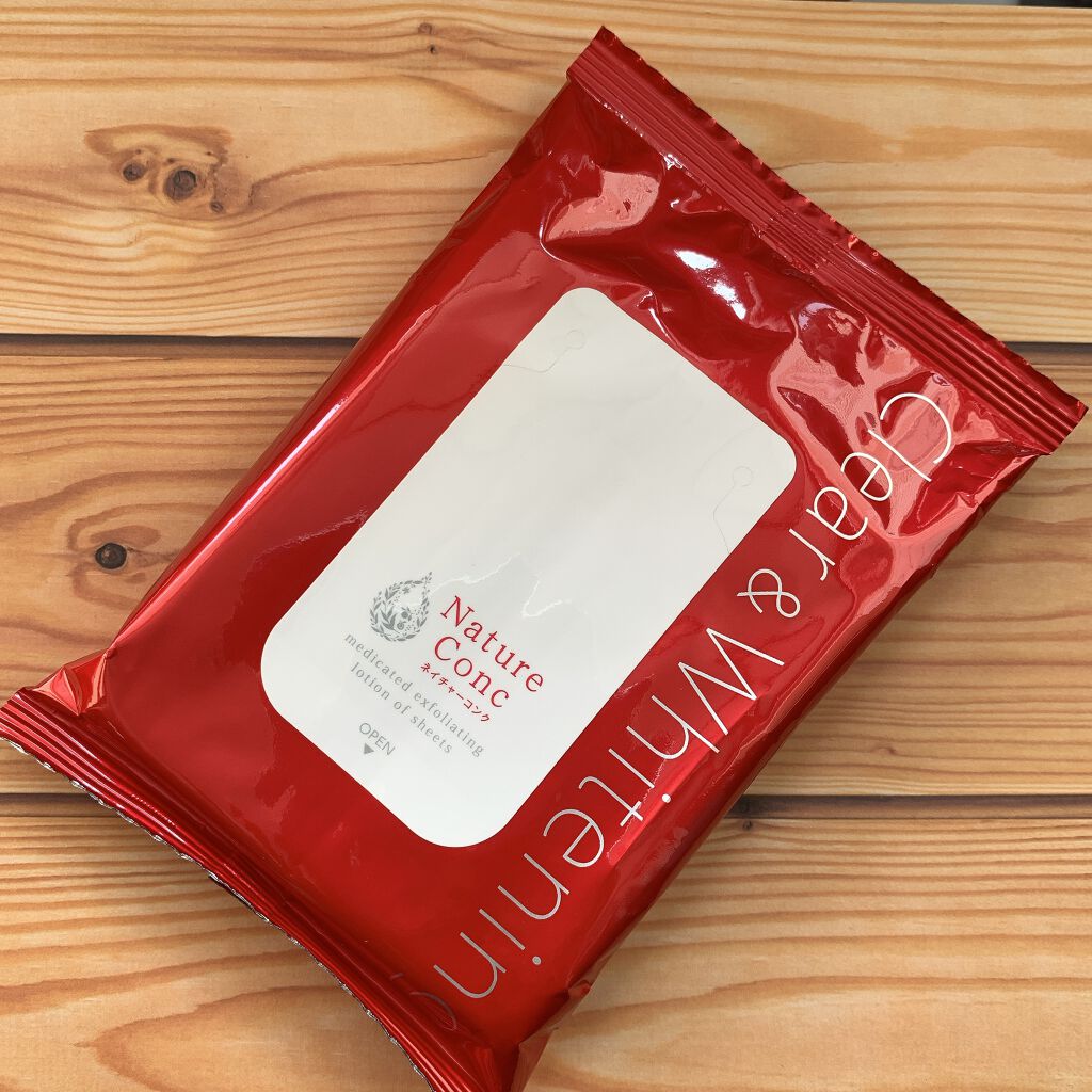 ネイチャーコンク 薬用 ふきとり化粧水シート/ネイチャーコンク/トナーパッドを使ったクチコミ（1枚目）