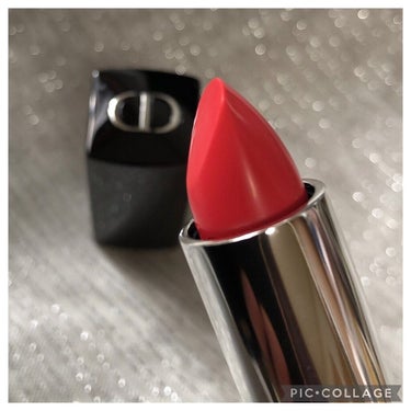 ルージュ ディオール 565 チェリー トパーズ サテン(スプリング コレクション2022数量限定色)（生産終了）/Dior/口紅を使ったクチコミ（2枚目）