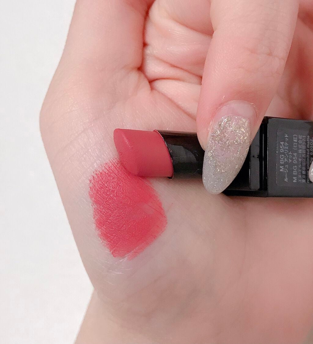 ルージュ アンリミテッド マット/shu uemura/口紅を使ったクチコミ(2枚目)